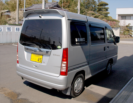 軽貨物斜め後ろ 車両紹介 浄化槽維持管理の安川商事